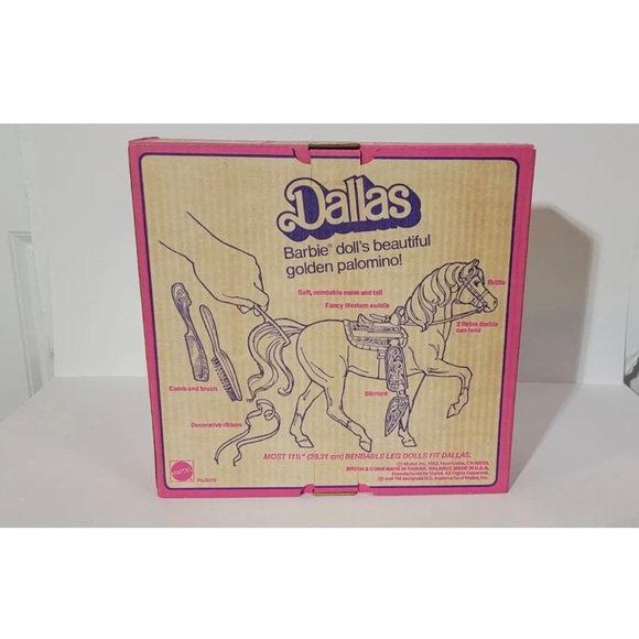 Vintage 1980 Barbie doll’s horse Dallas Golden Palomino #3312 - Picture 16 of 17